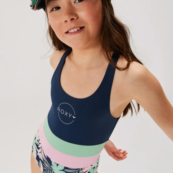 ROXY NEW girls Ilacabo Active One Piece Swimsuit - Picture 11 of 11